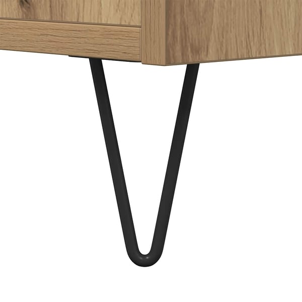 vidaXL TV-benk artisan eik 150x30x44,5 cm konstruert tre