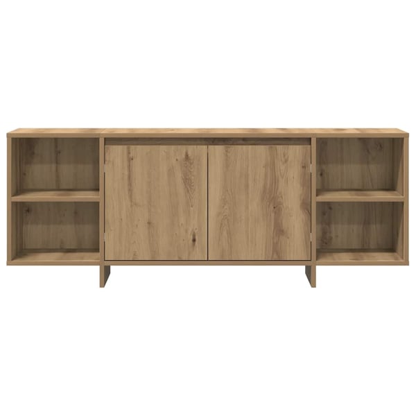 vidaXL TV-benk artisan eik 130x35x50 cm konstruert tre