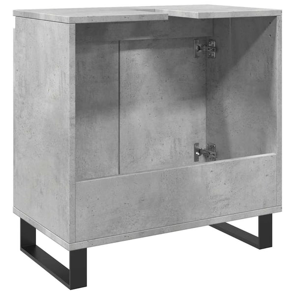vidaXL Baderomsskap betonggrå 58x33x60 cm konstruert tre