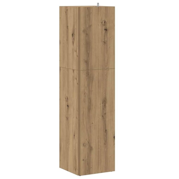 vidaXL Hjørneskap artisan eik 33x33x132 cm konstruert tre