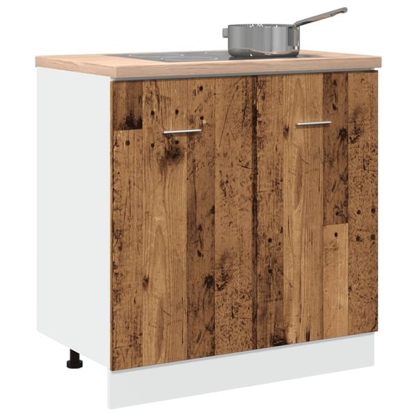 vidaXL Bunnskap til vask "Lyon" gammelt tre 80x46x81,5 cm