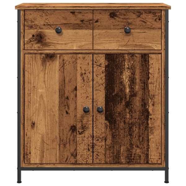 vidaXL Skjenk gammelt tre 70x30x80 cm konstruert tre