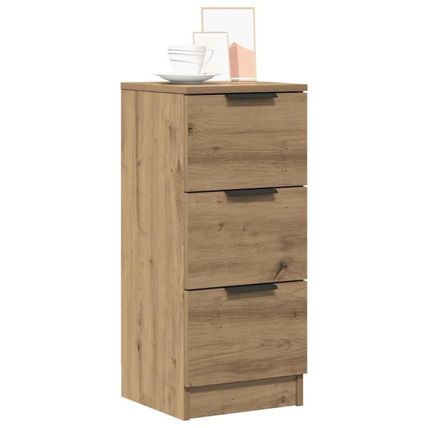 vidaXL Skjenker 2 stk artisan eik 30x30x70 cm konstruert tre