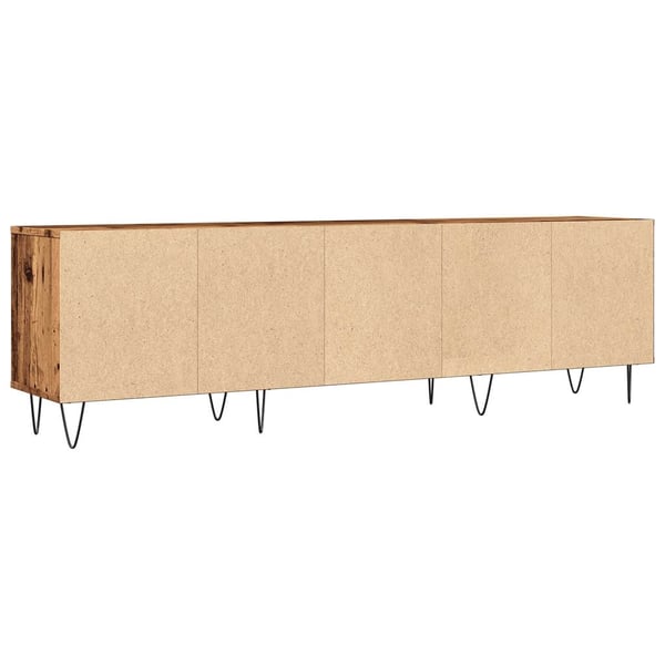 vidaXL TV-benk gammelt tre 150x30x44,5 cm konstruert tre