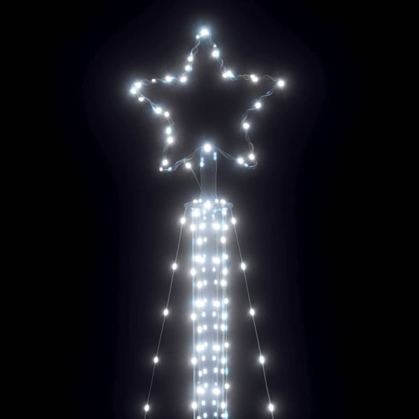 vidaXL LED Juletre 525 LEDs Kald Hvit 302 cm
