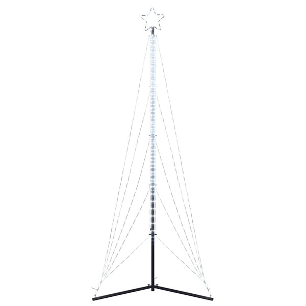 vidaXL LED Juletre 525 LEDs Kald Hvit 302 cm