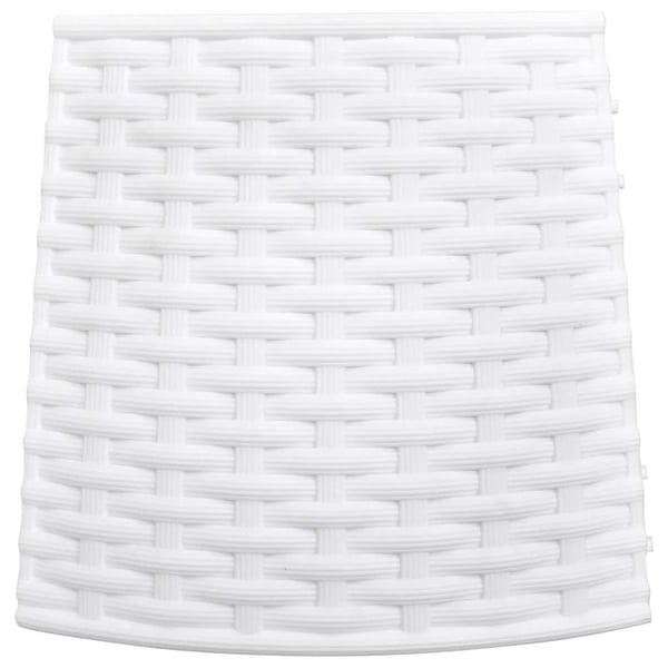 vidaXL Juletreskjørt hvit Ø56x23 cm plast
