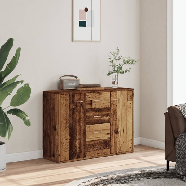 vidaXL Skjenk gammelt tre 88x30x64 cm konstruert tre