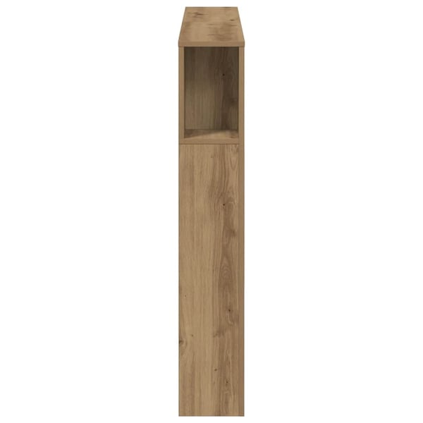 vidaXL Hodegavl med hylle artisan 120x19x104,5 cm konstruert tre