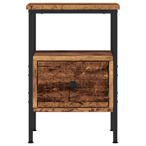 vidaXL Nattbord 2 stk gammelt tre 34x36x50 cm konstruert tre