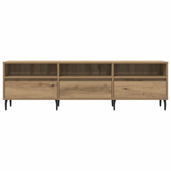vidaXL tv-bord 150x30x44,5 cm konstrueret træ kunsteg