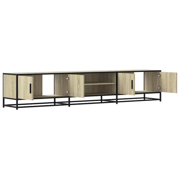 vidaXL TV-benk sonoma eik 210x35x41 cm konstruert tre