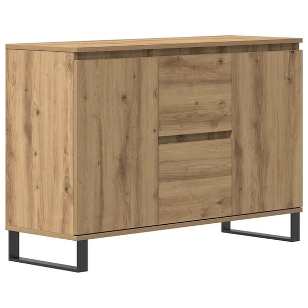 vidaXL Skjenk artisan eik 101,5x35x70 cm konstruert tre