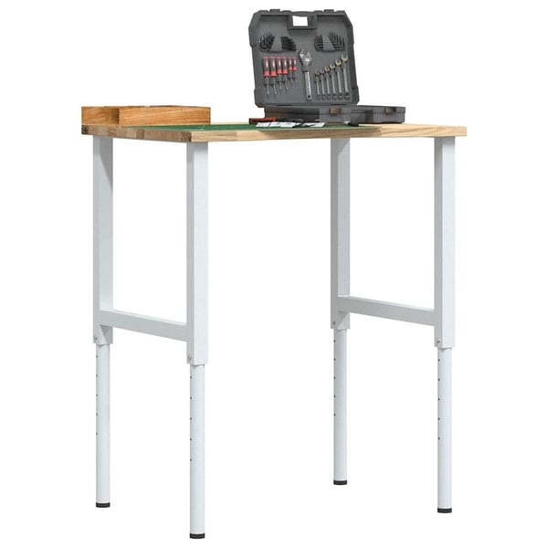 vidaXL Arbeidsbenk 80x60x(71,5-98) cm heltre eik