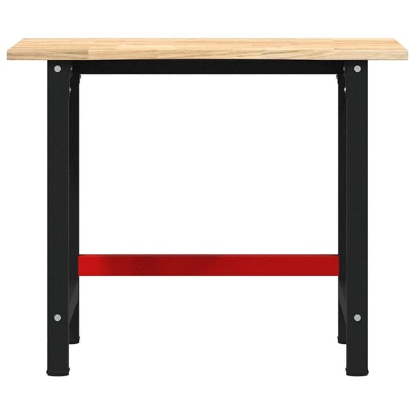 vidaXL arbejdsbænk 100x60x81,5 cm massivt egetræ