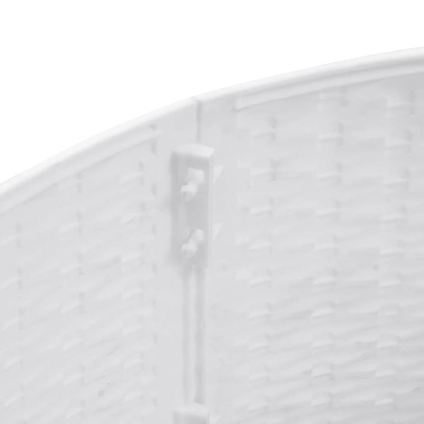 vidaXL Juletreskjørt hvit Ø65x23 cm plast