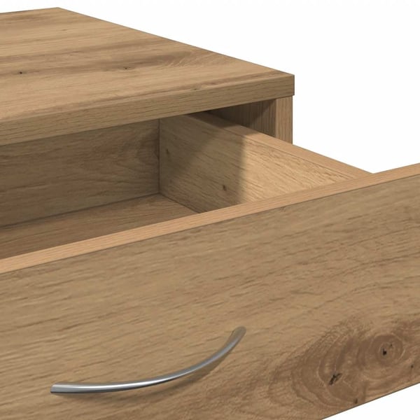 vidaXL Rulleskap artisan eik 46x36x59 cm konstruert tre