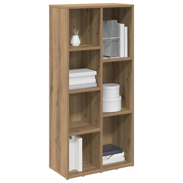 vidaXL Bokhylle artisan eik 50x25x104 cm