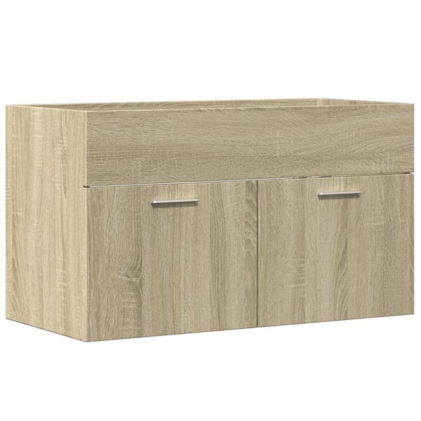 vidaXL Servantskap sonoma eik 90x38,5x46 cm konstruert tre
