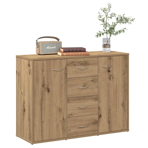 vidaXL Skjenk artisan eik 88x30x64 cm konstruert tre
