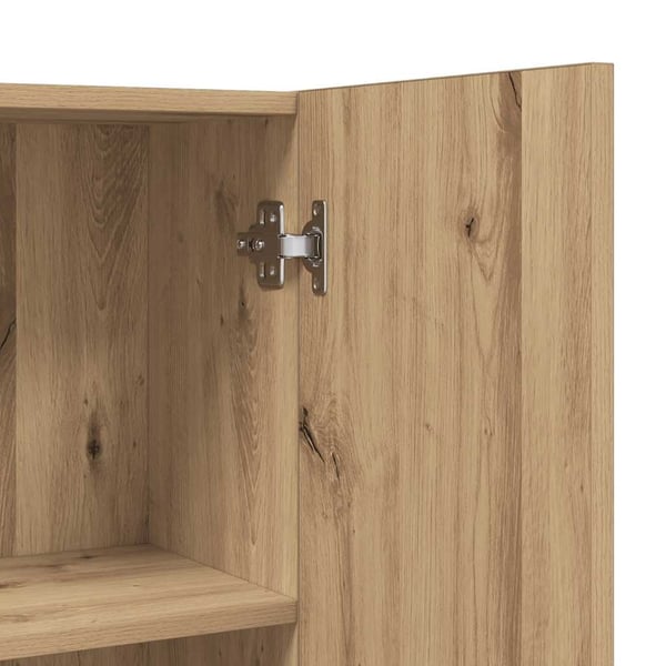 vidaXL Vaskemaskinskap artisan eik 64x25,5x190 cm