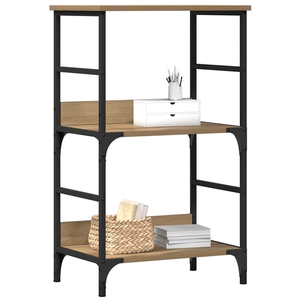 vidaXL Bokhylle artisan eik 50x33x82 cm konstruert tre