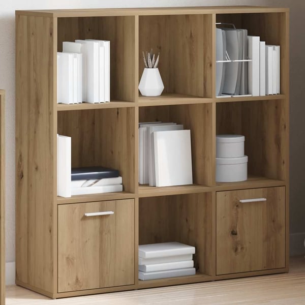 vidaXL Bokhylle artisan eik 98x29x97,5 cm konstruert tre