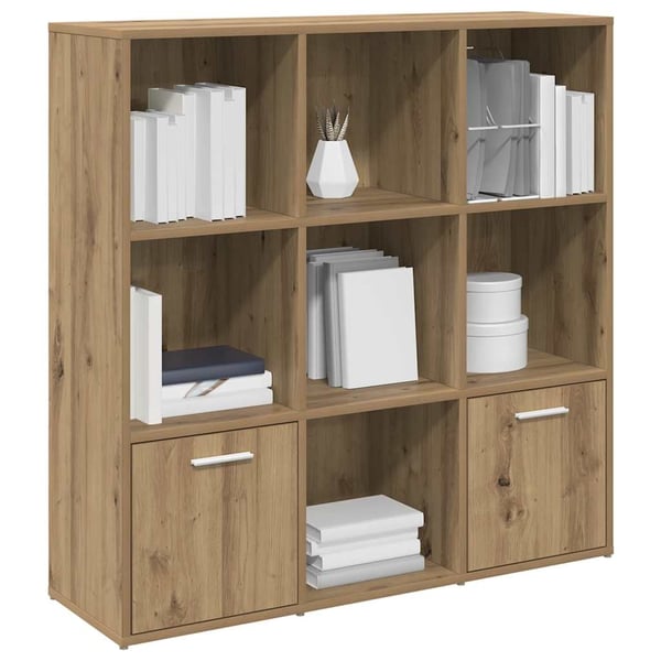 vidaXL Bokhylle artisan eik 98x29x97,5 cm konstruert tre