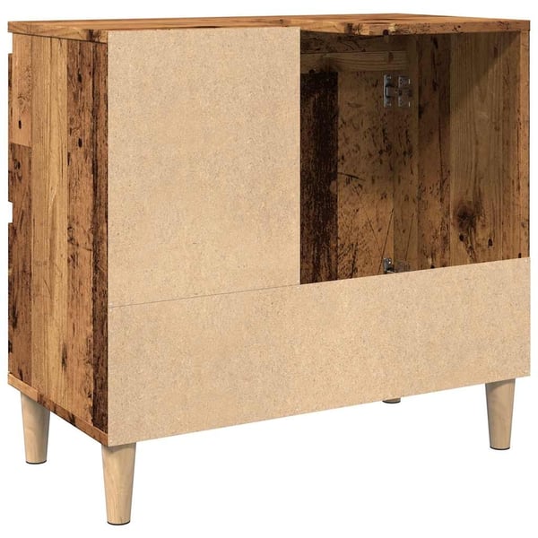 vidaXL Servantskap gammelt tre 65x33x60 cm konstruert tre