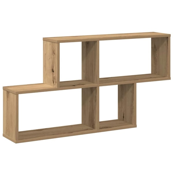 vidaXL Vegghylle artisan eik 100x18x53 cm konstruert tre