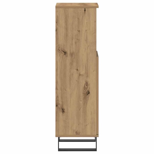 vidaXL Baderomsskap artisan eik 30x30x100 cm konstruert tre