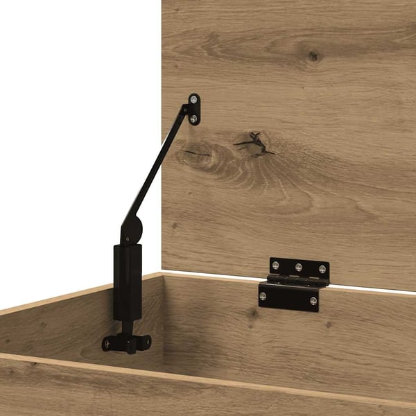 vidaXL Oppbevaringskiste artisan eik 84x42x46 cm konstruert tre