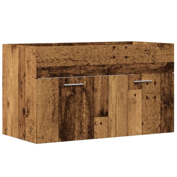 vidaXL Servantskap gammelt tre 90x38,5x46 cm konstruert tre