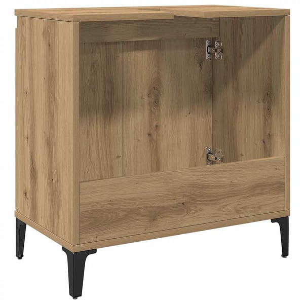 vidaXL Servantskap artisan eik 58x33x60 cm konstruert tre