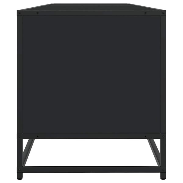 vidaXL TV-benk svart 180,5x40x46 cm konstruert tre