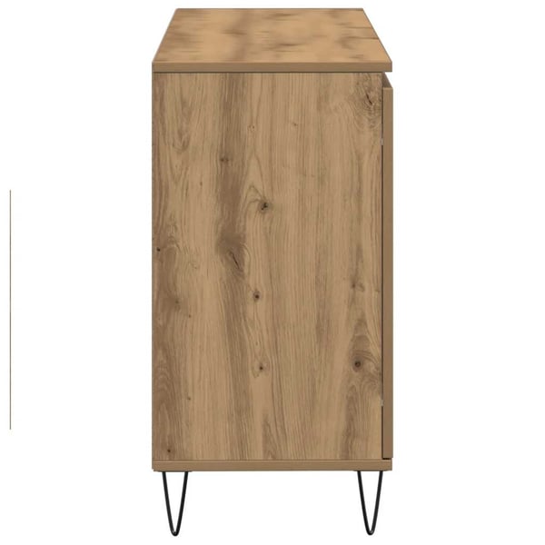 vidaXL Skjenk artisan eik 101,5x35x70 cm konstruert tre