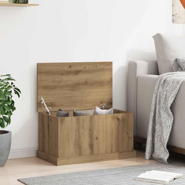 vidaXL Oppbevaringsboks artisan eik 70x40x38 cm konstruert tre