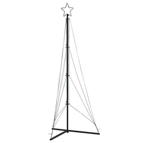 vidaXL LED juletre 483 LEDs Varm Hvit 240 cm