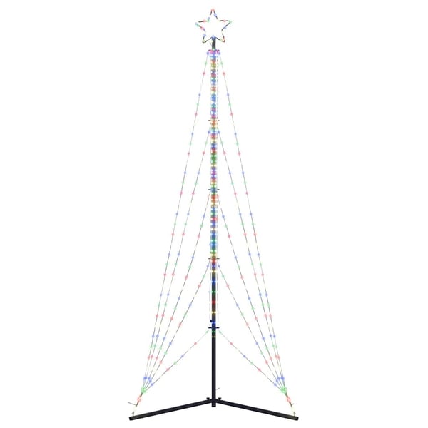 vidaXL LED juletre 525 LEDs Fargerike 302 cm