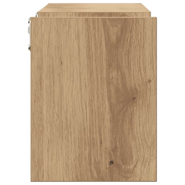 vidaXL Vegghyller 2 stk artisan eik 100x15x20 cm konstruert tre