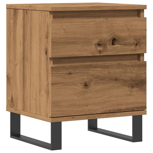 vidaXL Nattbord artisan eik 40x35x50 cm konstruert tre