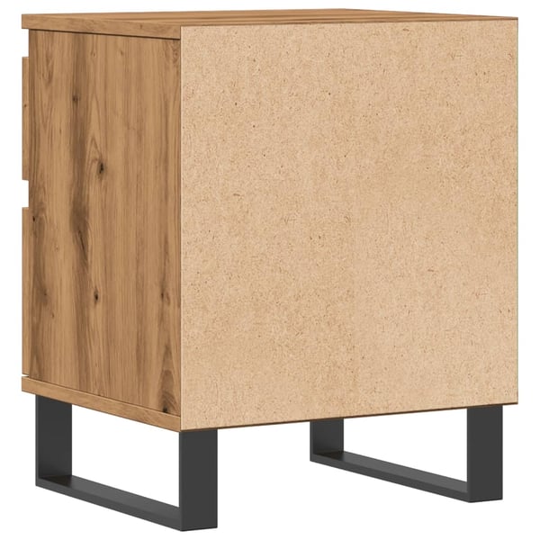 vidaXL Nattbord artisan eik 40x35x50 cm konstruert tre
