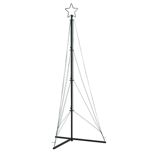 vidaXL LED Juletre 483 LEDs Kald Hvit 240 cm