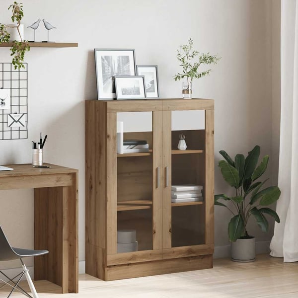 vidaXL Bokhylle artisan eik 82,5x30,5x115 cm konstruert tre