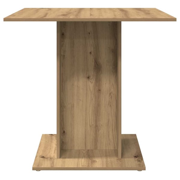 vidaXL Spisebord artisan eik 80x80x75 cm konstruert tre