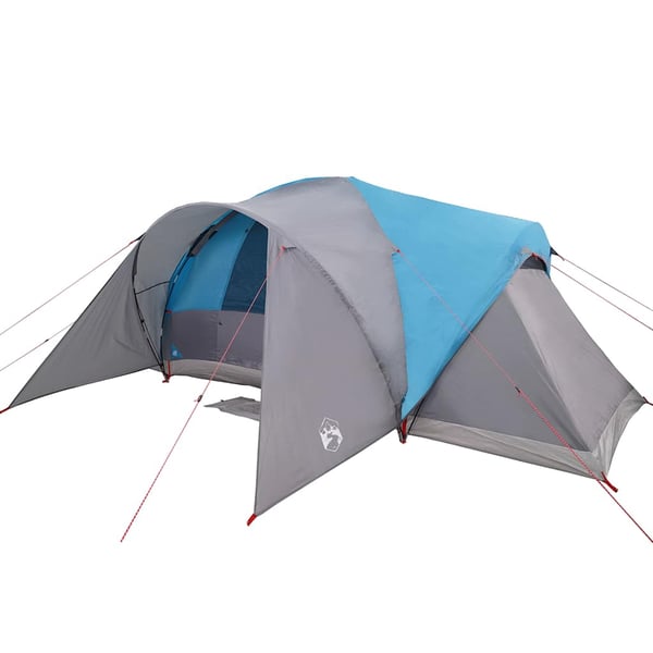 vidaXL Kuppeltelt for camping 6 personer blå vanntett