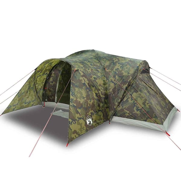 vidaXL Kuppeltelt for camping 6 personer kamuflasje vanntett