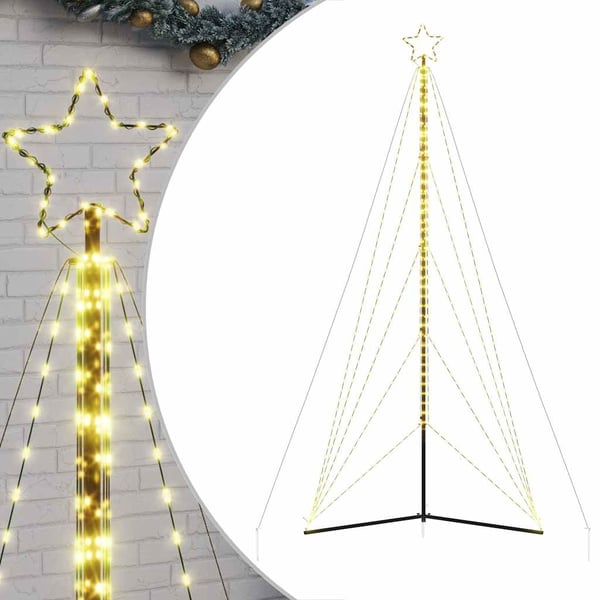 vidaXL LED juletre 615 LEDs Varm Hvit 404,5 cm