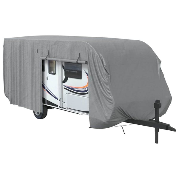 vidaXL Campingvogntrekk grå 732x250x220 cm ikke-vevet stoff