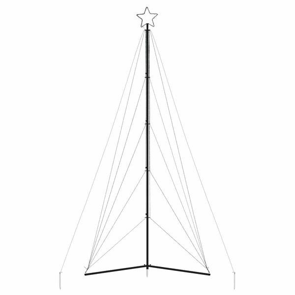 vidaXL LED Juletre 615 LED Fargerike 404,5 cm